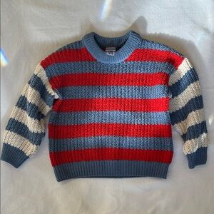 Hanna Andersson Striped Chenille Unisex Sweater Size 5